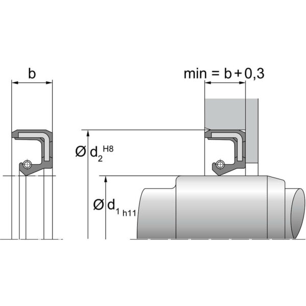 Akseltetning A Dimensjoner TTP SEALS