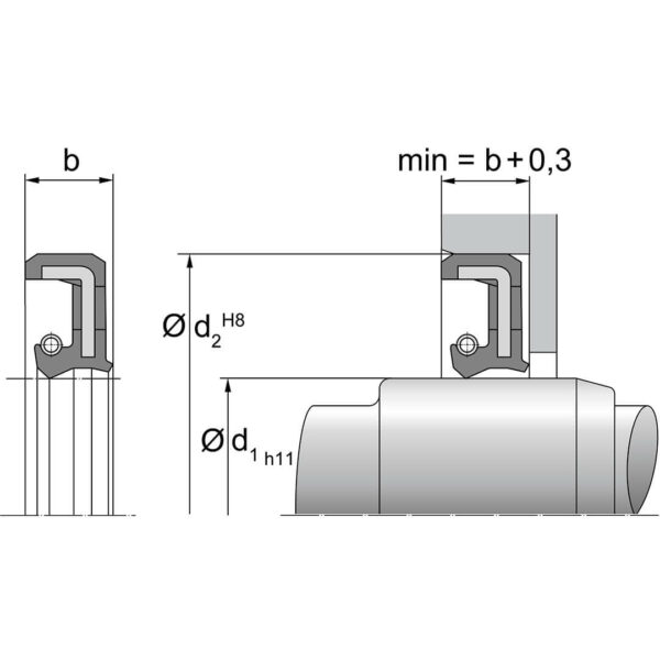 Akseltetning ASY Dimensjoner TTP SEALS