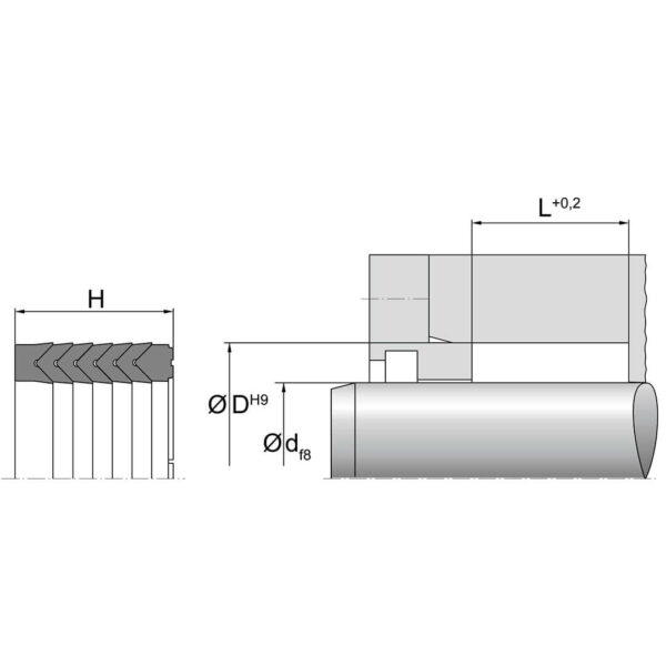 Stangtetning SDS 01 Dimensjoner TTP SEALS