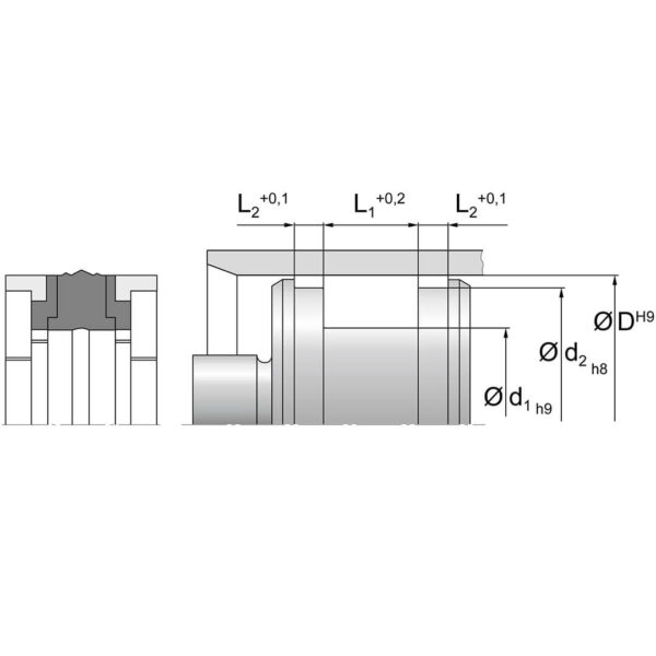 Stempeltetning KK03 Dimensjoner TTP SEALS