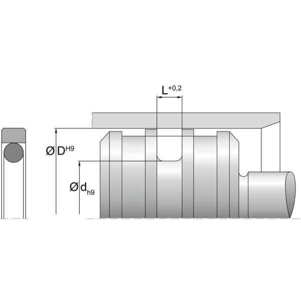 Stempeltetning KPOR 30 Dimensjoner TTP SEALS